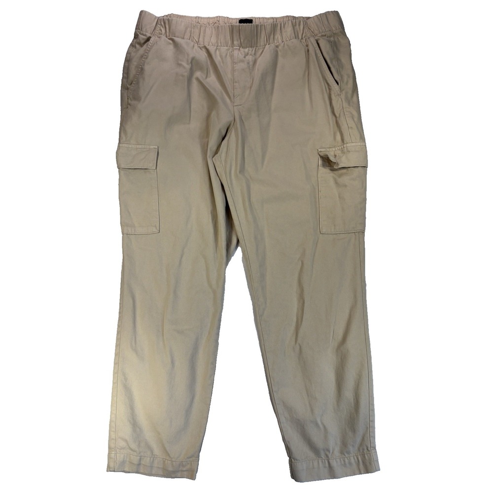 Gap Men's XL Beige Pull‎ On Cargo Pants Athleisure Gorpcore Active Casual